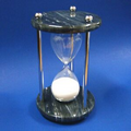 Black Marble/Chrome Plated 3 Minute Timer (Screened)